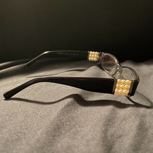 Rare Chanel Eyeglasses Womens Collection Perle Black Optic Italy Rare Frames